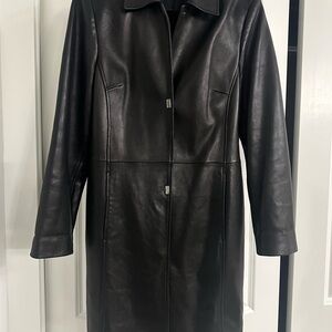 Nordstrom Classiques Entier Black Leather Jacket